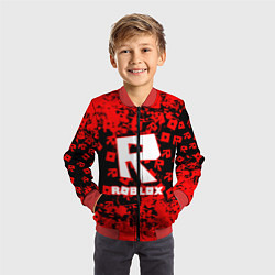 Бомбер детский Roblox, цвет: 3D-красный — фото 2