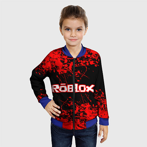 Детский бомбер Roblox / 3D-Синий – фото 4