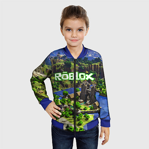 Детский бомбер ROBLOX / 3D-Синий – фото 4