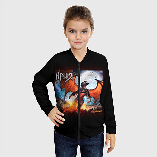 Детский бомбер Ария / 3D-Черный – фото 4