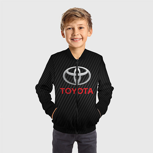 Детский бомбер TOYOTA / 3D-Черный – фото 3