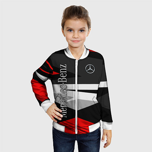Детский бомбер Mercedes-Benz / 3D-Белый – фото 4