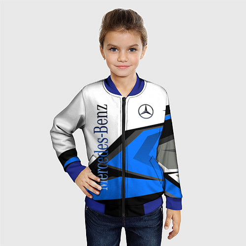 Детский бомбер Mercedes-Benz / 3D-Синий – фото 4