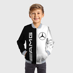 Бомбер детский MERCEDES AMG, цвет: 3D-серый — фото 2