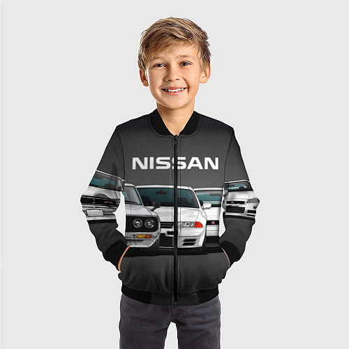 Детский бомбер NISSAN / 3D-Черный – фото 3