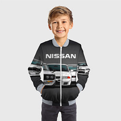 Бомбер детский NISSAN, цвет: 3D-серый — фото 2