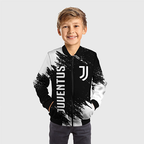 Детский бомбер JUVENTUS / 3D-Черный – фото 3