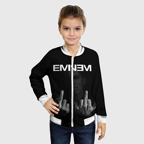Детский бомбер EMINEM / 3D-Белый – фото 4
