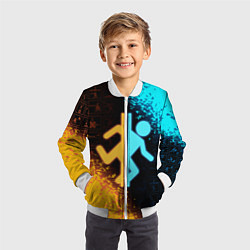 Бомбер детский PORTAL, цвет: 3D-белый — фото 2