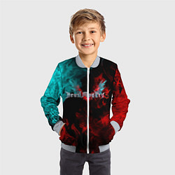 Бомбер детский DEVIL MAY CRY, цвет: 3D-серый — фото 2