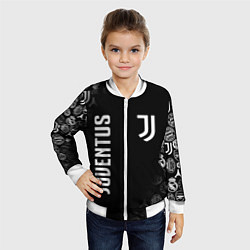 Бомбер детский JUVENTUS, цвет: 3D-белый — фото 2