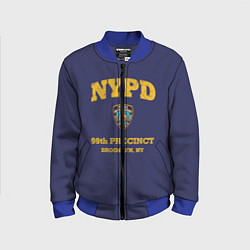 Бомбер детский Бруклин 9-9 департамент NYPD, цвет: 3D-синий