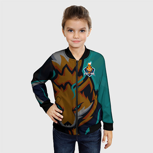 Детский бомбер Форма Foxfire / 3D-Черный – фото 4