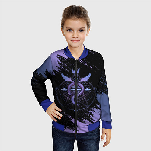 Детский бомбер Стальной алхимик / 3D-Синий – фото 4
