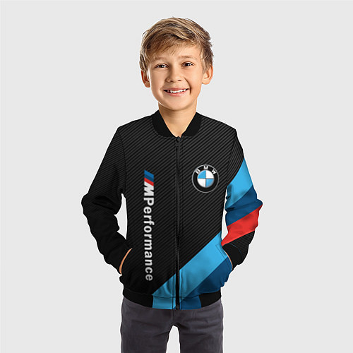 Детский бомбер BMW M PERFORMANCE / 3D-Черный – фото 3