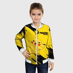 Бомбер детский PIKACHU: PIKA PIKA, цвет: 3D-белый — фото 2