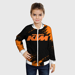 Бомбер детский KTM, цвет: 3D-белый — фото 2