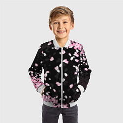 Бомбер детский САКУРА, цвет: 3D-белый — фото 2