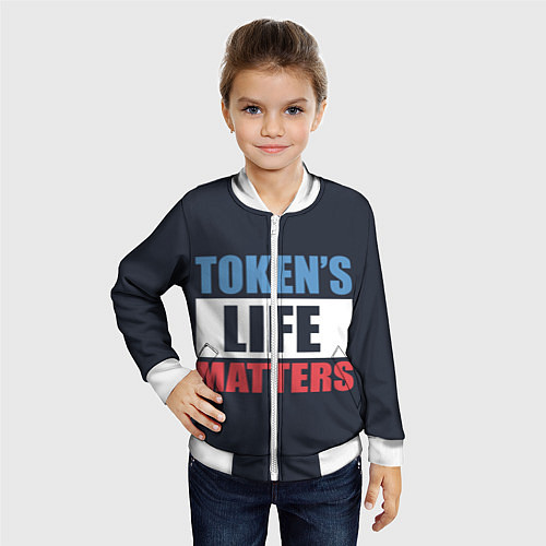 Детский бомбер TOKENS LIFE MATTERS / 3D-Белый – фото 4