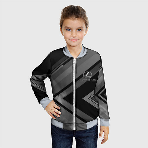 Детский бомбер LEXUS / 3D-Серый – фото 4