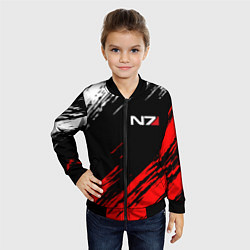 Бомбер детский MASS EFFECT N7, цвет: 3D-черный — фото 2