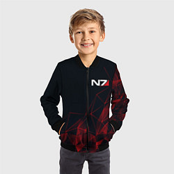 Бомбер детский MASS EFFECT N7, цвет: 3D-черный — фото 2