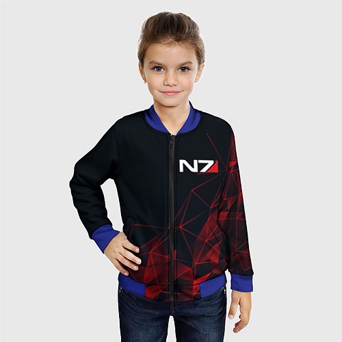 Детский бомбер MASS EFFECT N7 / 3D-Синий – фото 4
