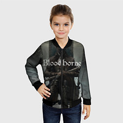 Бомбер детский Bloodborne, цвет: 3D-черный — фото 2