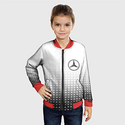Бомбер детский Mercedes-Benz, цвет: 3D-красный — фото 2