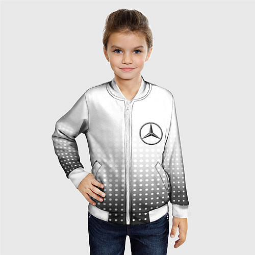 Детский бомбер Mercedes-Benz / 3D-Белый – фото 4