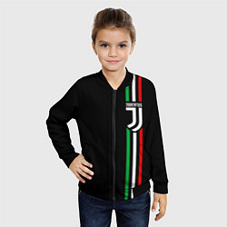 Бомбер детский JUVENTUS, цвет: 3D-черный — фото 2