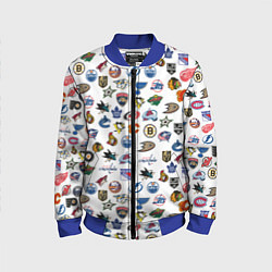 Бомбер детский NHL PATTERN Z, цвет: 3D-синий