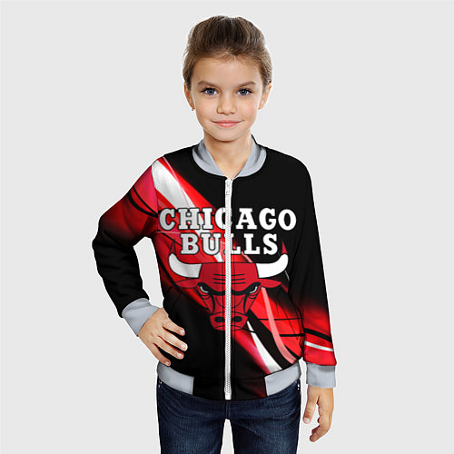 Детский бомбер CHICAGO BULLS / 3D-Серый – фото 4