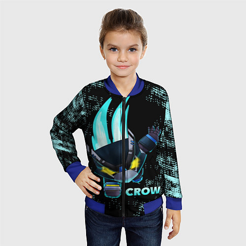 Детский бомбер Brawl Stars CROW / 3D-Синий – фото 4