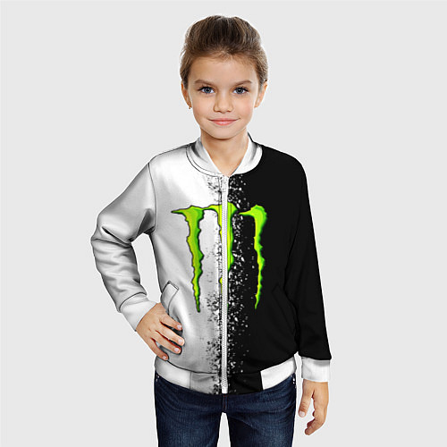 Детский бомбер MONSTER ENERGY / 3D-Белый – фото 4