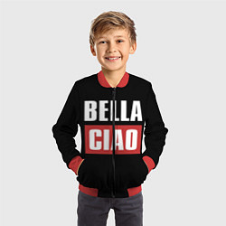 Бомбер детский Bella Ciao, цвет: 3D-красный — фото 2