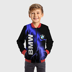 Бомбер детский BMW, цвет: 3D-красный — фото 2