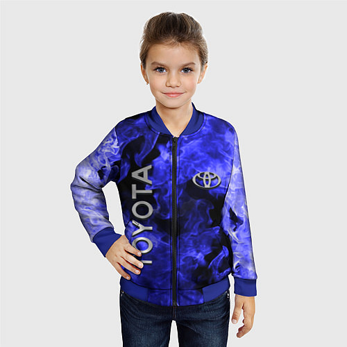 Детский бомбер TOYOTA / 3D-Синий – фото 4