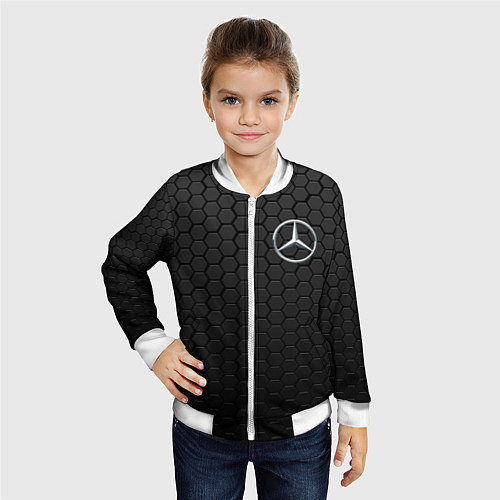 Детский бомбер MERCEDES-BENZ AMG / 3D-Белый – фото 4