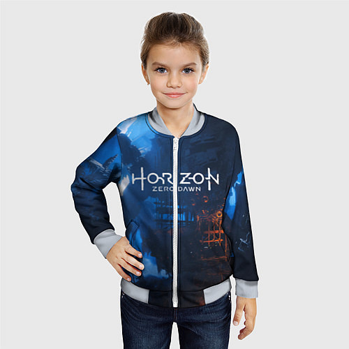 Детский бомбер HORIZON ZERO DAWN / 3D-Серый – фото 4