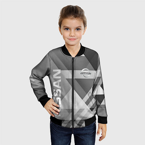 Детский бомбер NISSAN / 3D-Черный – фото 4