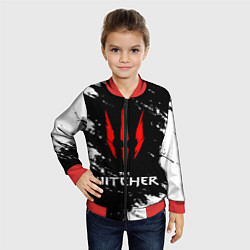 Бомбер детский The Witcher, цвет: 3D-красный — фото 2