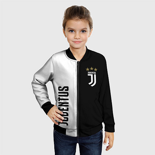 Детский бомбер JUVENTUS / 3D-Черный – фото 4