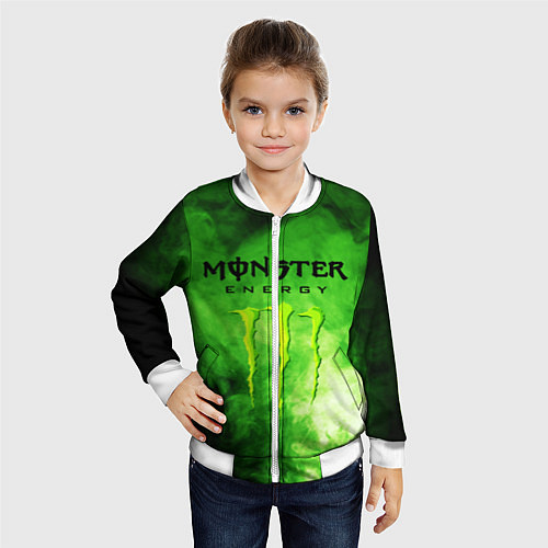 Детский бомбер MONSTER ENERGY / 3D-Белый – фото 4