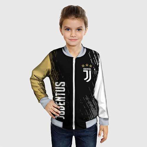 Детский бомбер JUVENTUS / 3D-Серый – фото 4