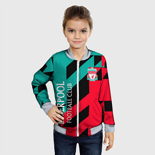 Детский бомбер LIVERPOOL / 3D-Серый – фото 4