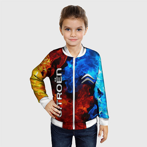 Детский бомбер CITROEN / 3D-Белый – фото 4