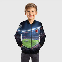 Бомбер детский FC MILAN, цвет: 3D-черный — фото 2