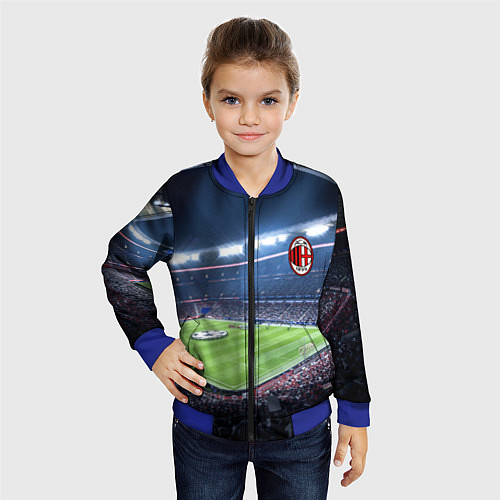 Детский бомбер FC MILAN / 3D-Синий – фото 4