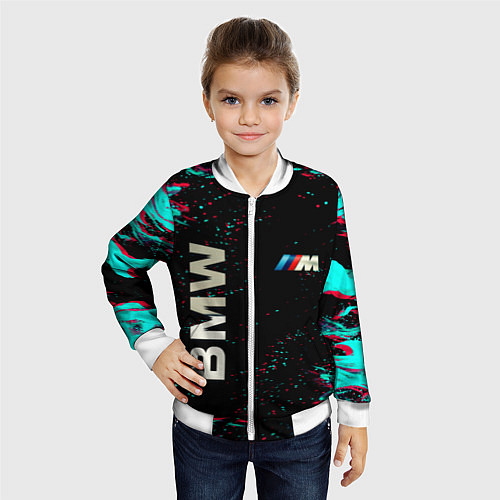 Детский бомбер BMW / 3D-Белый – фото 4